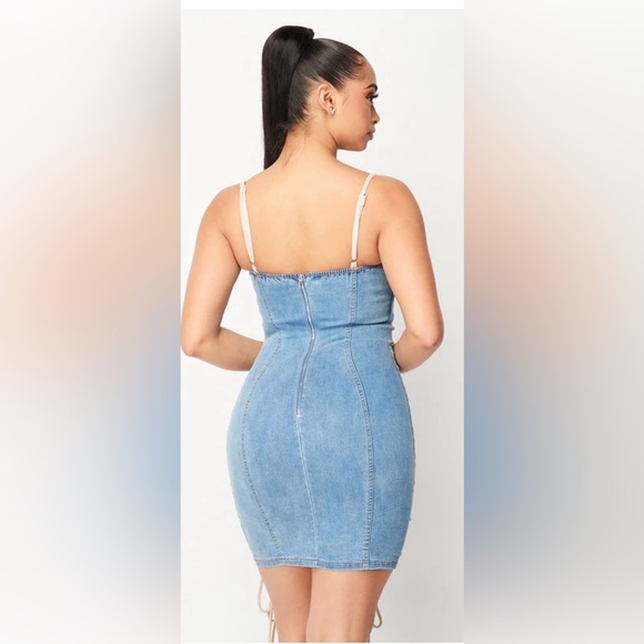 Drawstring Mini Dress - Picture 3 of 5